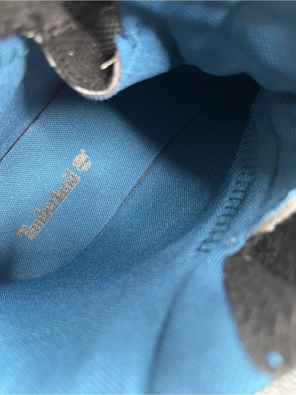 Timberland Gray and Blue Waterproof Hiking-Style Winter Boots